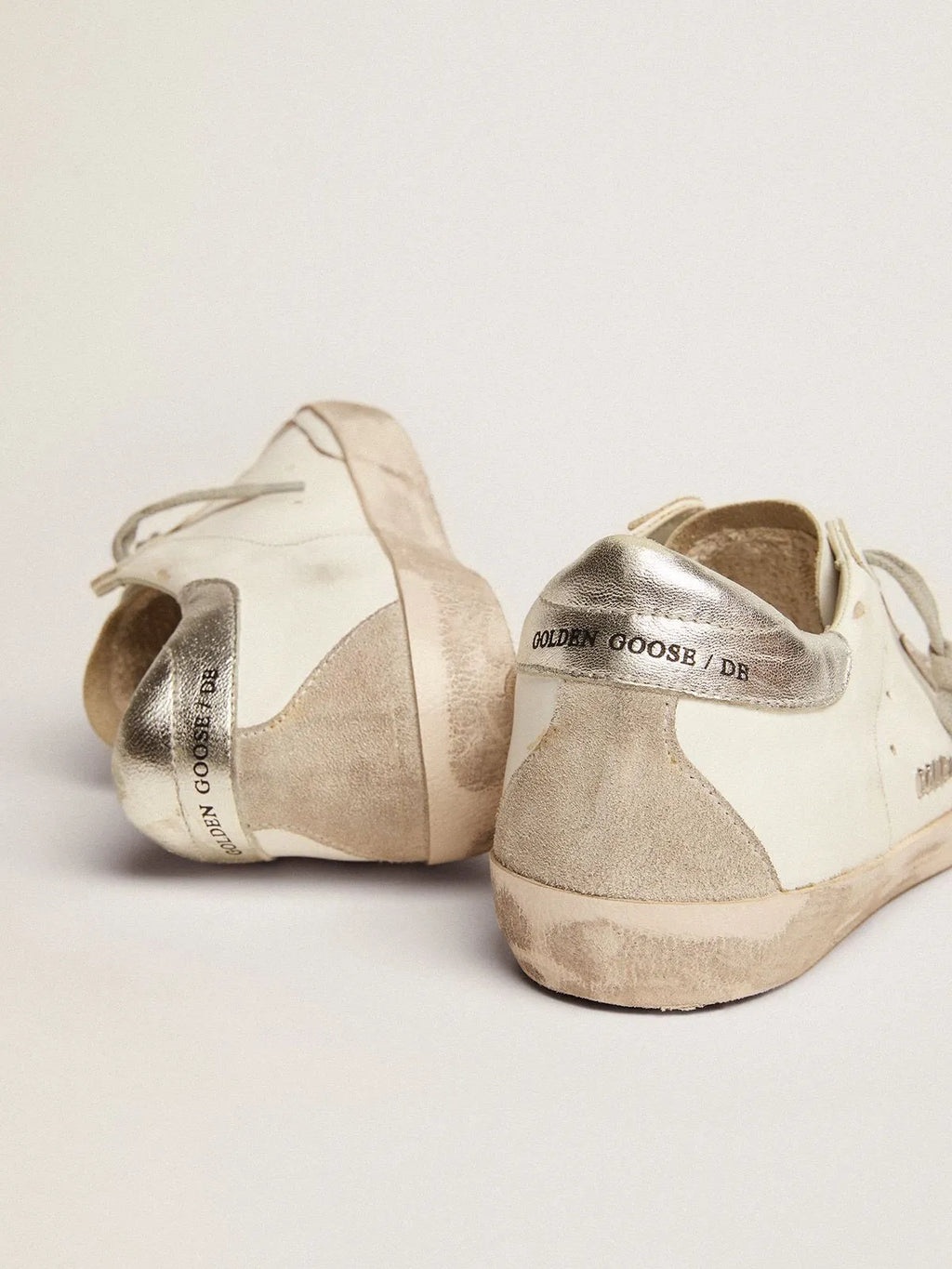 Super-Star Sneakers with Heel Tab and Stud Lettering I108