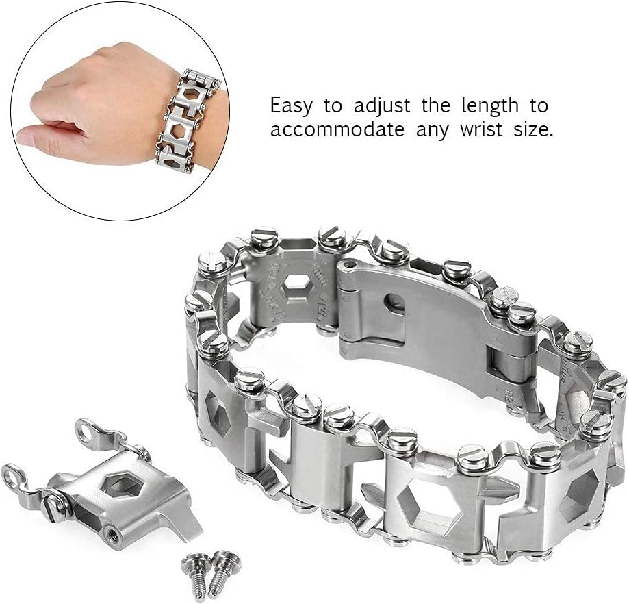 29 In 1 Stainless Steel Survival Bracelet P254352