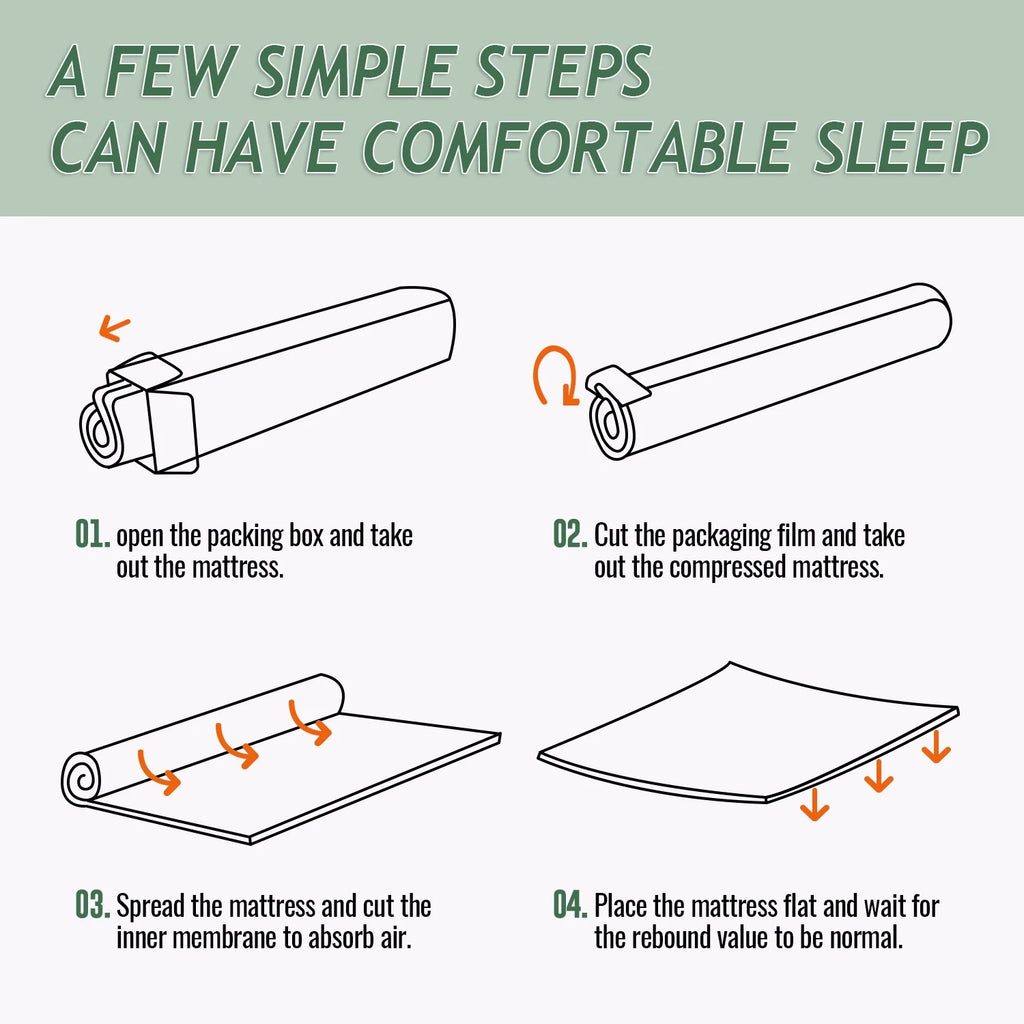 10 Inch Green Tea Memory Foam Twin Mattress G9484