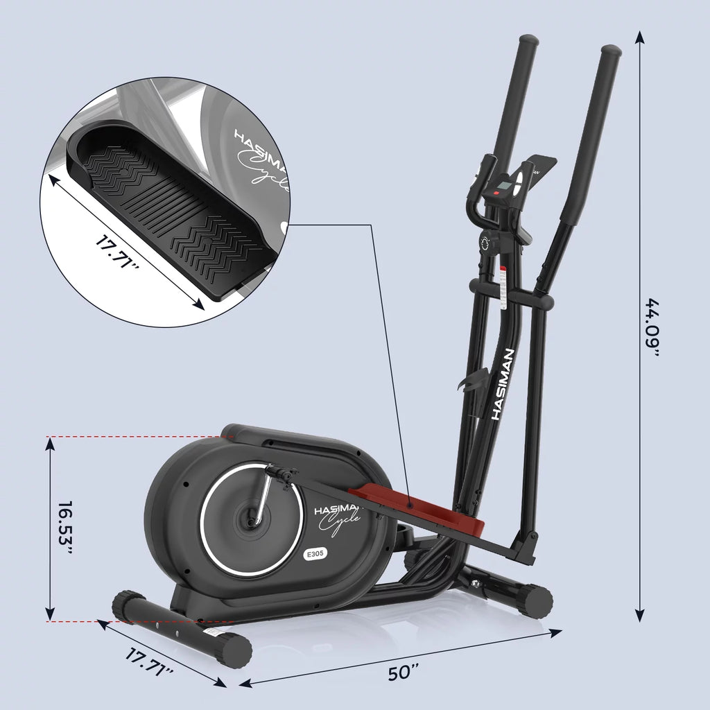 Silent Magnetic Elliptical Bike Stationary Exercise Machine J266