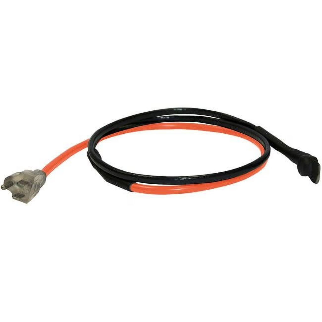 Black 30' Pipe Trace Cable with Stat and Plug T994273