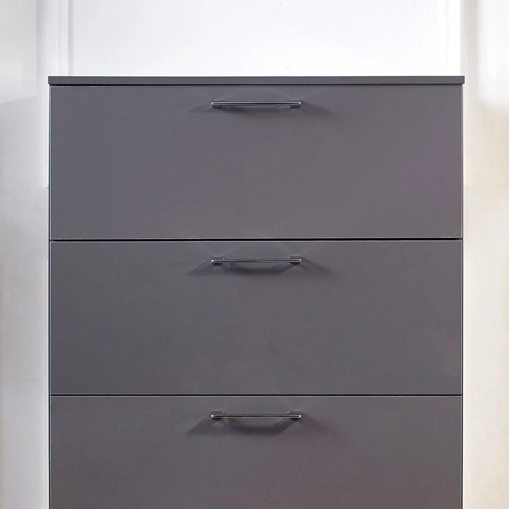 Dark Gray Four-Drawer Jumbo Chest C15346