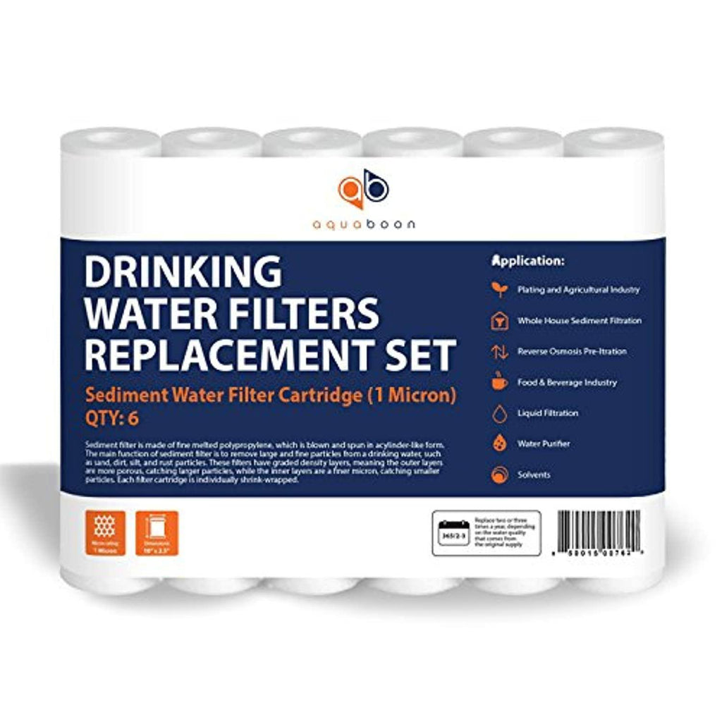 1 Micron Sediment Water Filter Cartridge 6 Pack S841191