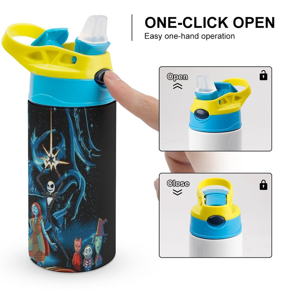 Insulated Stainless Steel Water Bottle with Straw Z79744