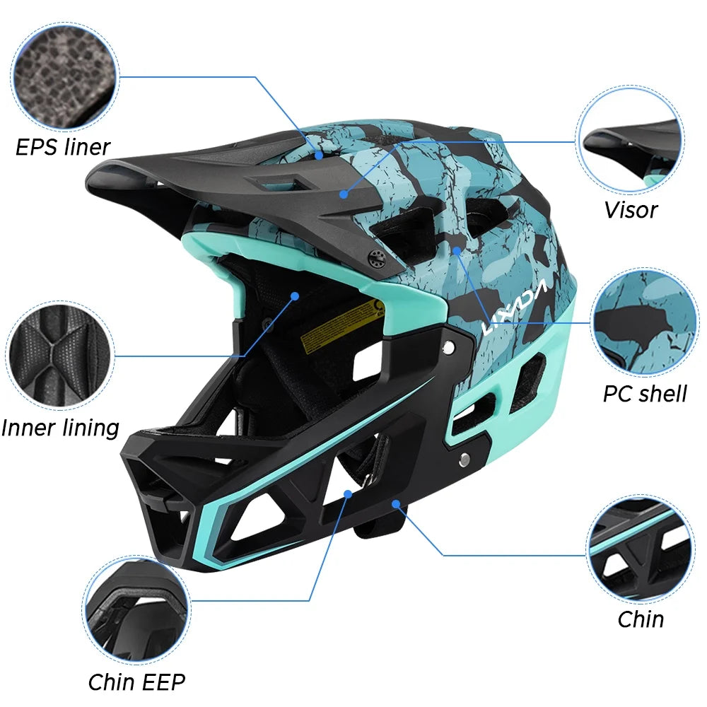 Adult Mountain Bike Helmet with Visor, 31 Vents E591