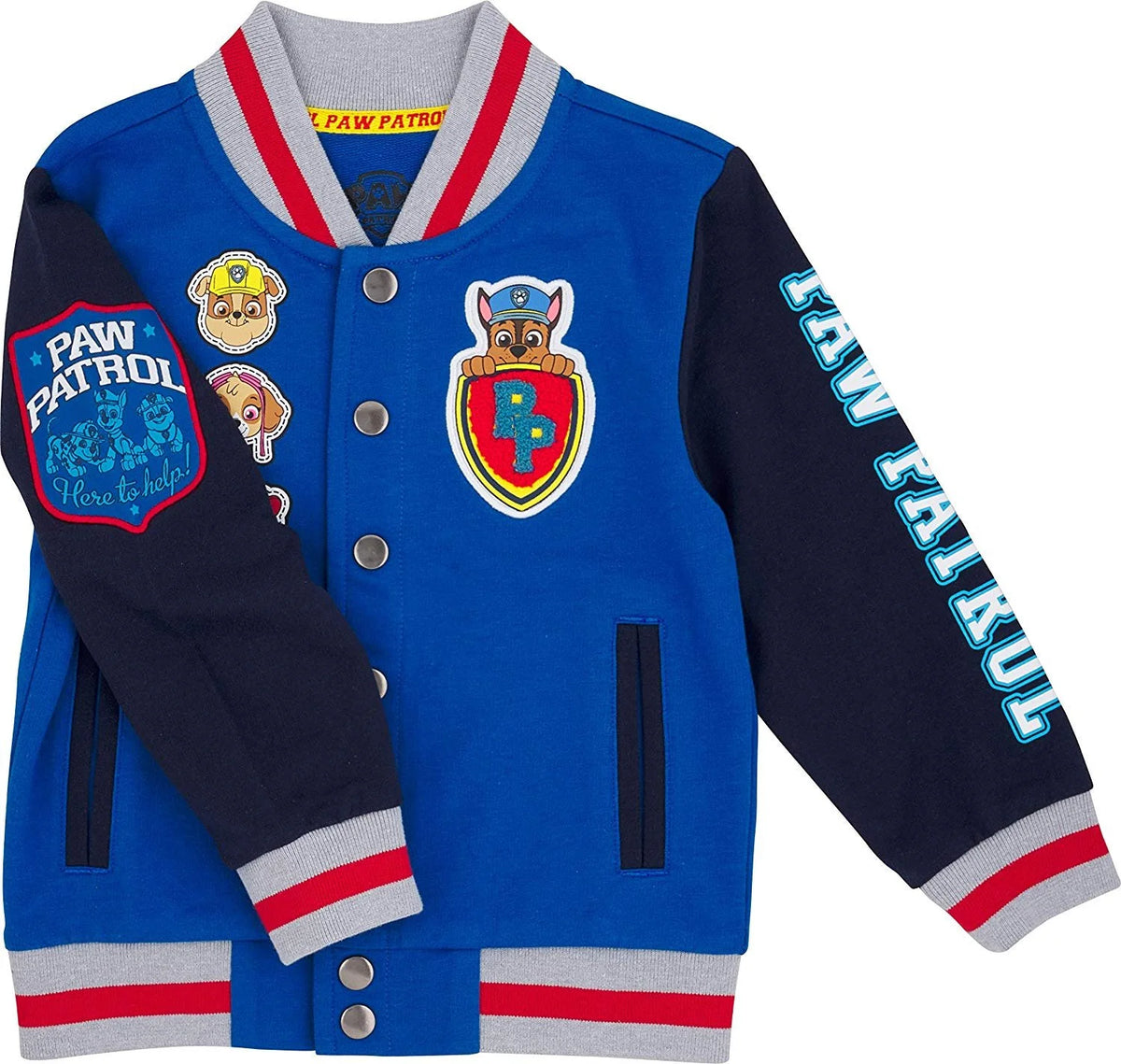 Paw Patrol Jacket with Chest Patch and Short Sleeve T-Shirt Combo Z827768