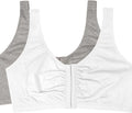 Heather Grey/White 2-Pack Sports Bra J451