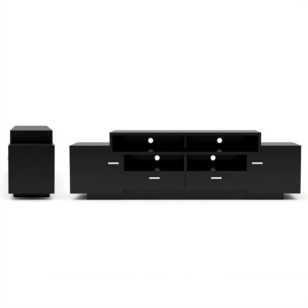 Black Wood 72-Inch TV Stand X6591