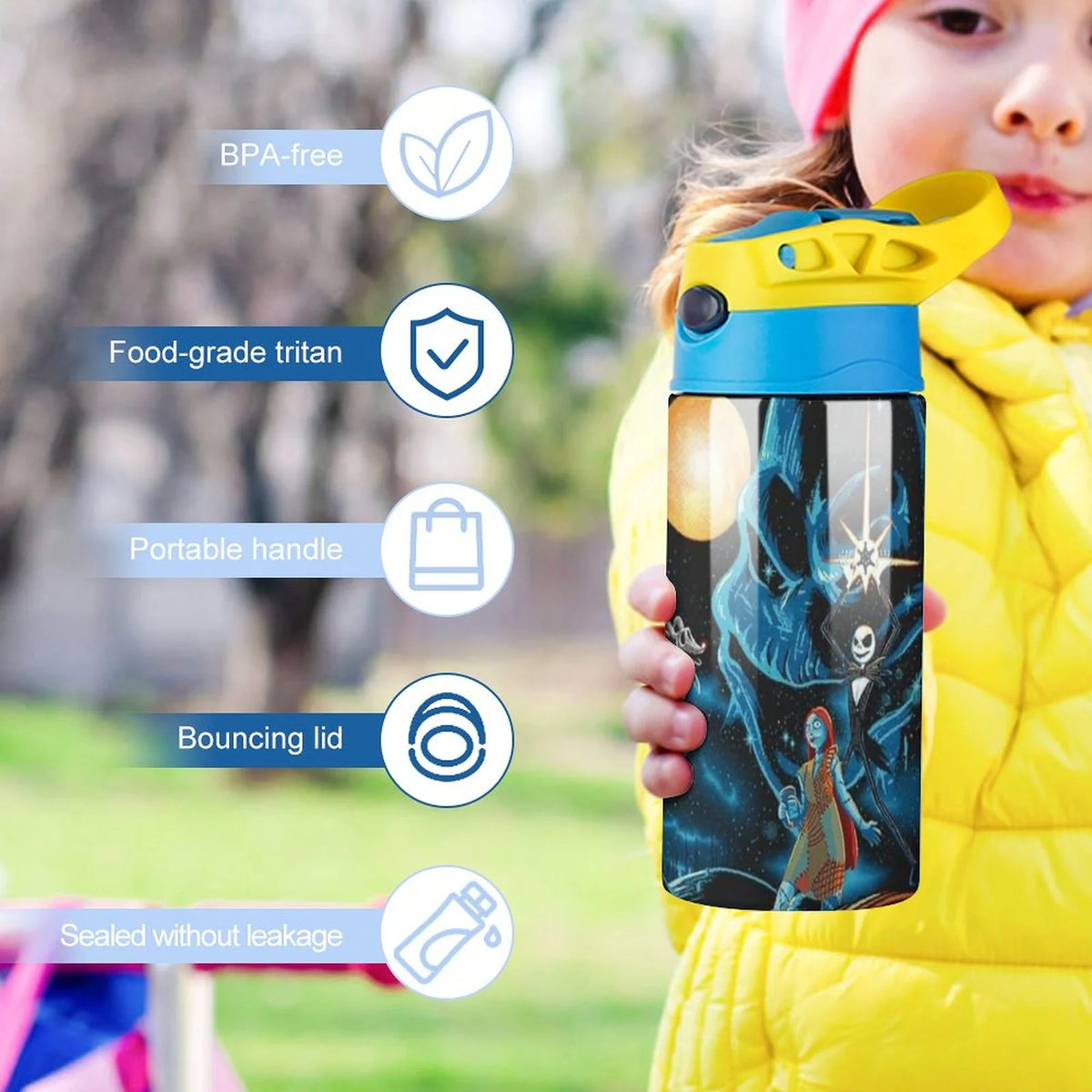 Insulated Stainless Steel Water Bottle with Straw Z79744