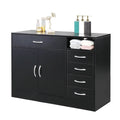 Black 5-Drawer Chest Dresser Storage Cabinet F584
