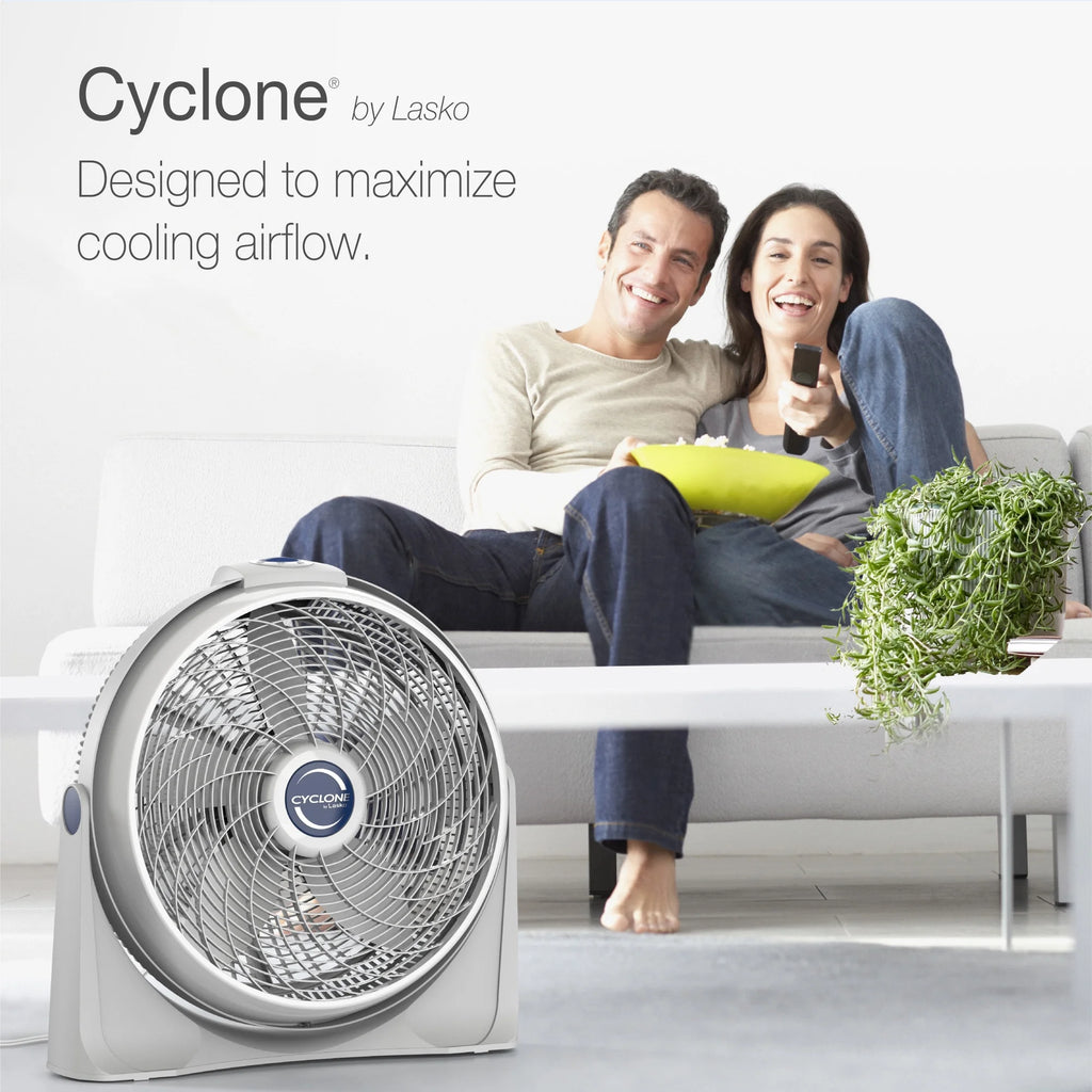 20 Air Circulator Floor Fan with Wall Mount Option, White J125045