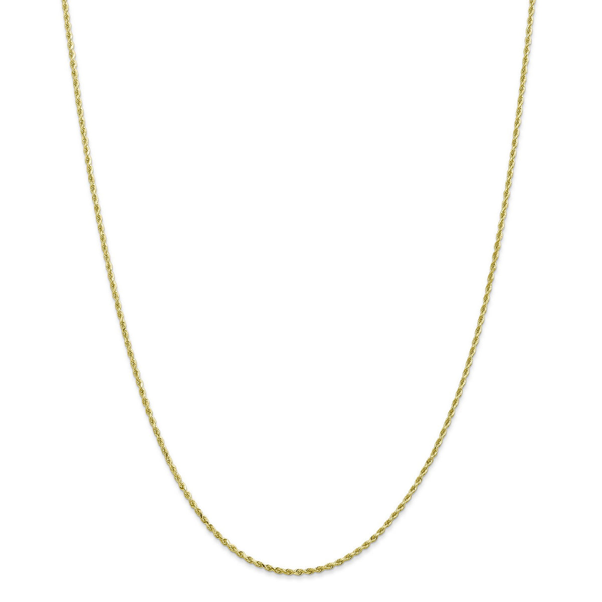 10k Yellow Gold Diamond-Cut Rope Chain Necklace N498