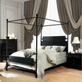 Black Metal Queen Bedroom Set 3pcs K355185