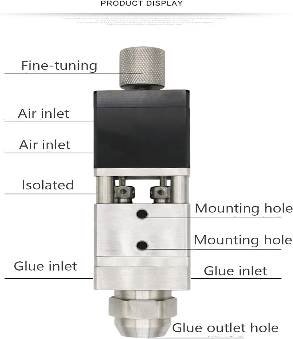 Dual Liquid Glue Dispensing Valve Double Acting Suck-Back Dispenser A361473