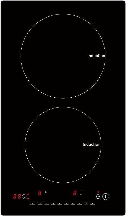 2 Burners Induction Cooktop 120V 1200W Q259