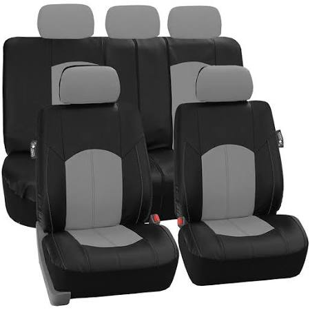 Perforated Leatherette Full Set Car Seat Covers M3135