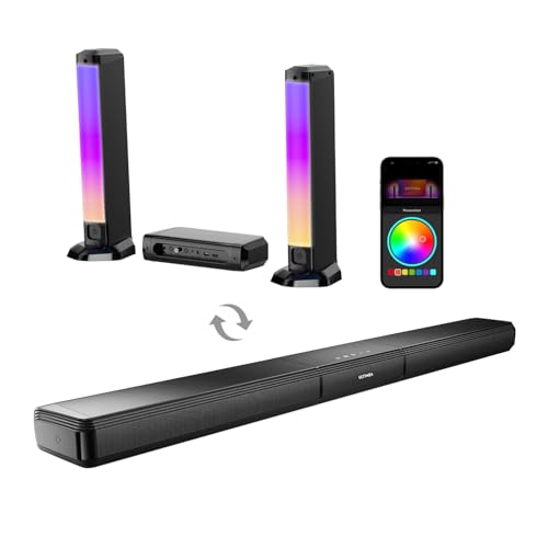 5.0ch Sound Bar with RGB Light, Bluetooth 5.3 K86049
