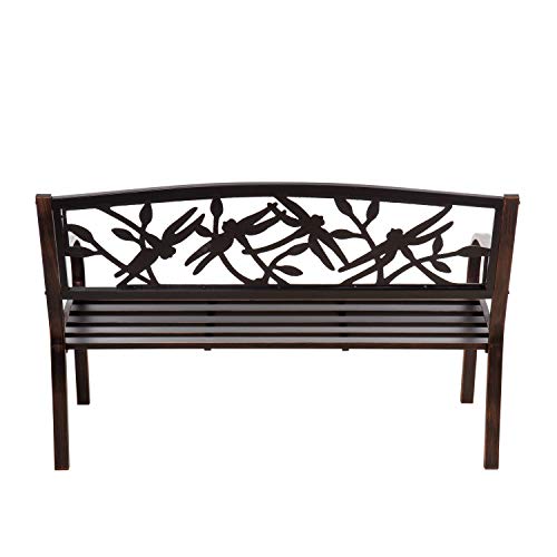 Cast Iron Metal Garden Bench X65138