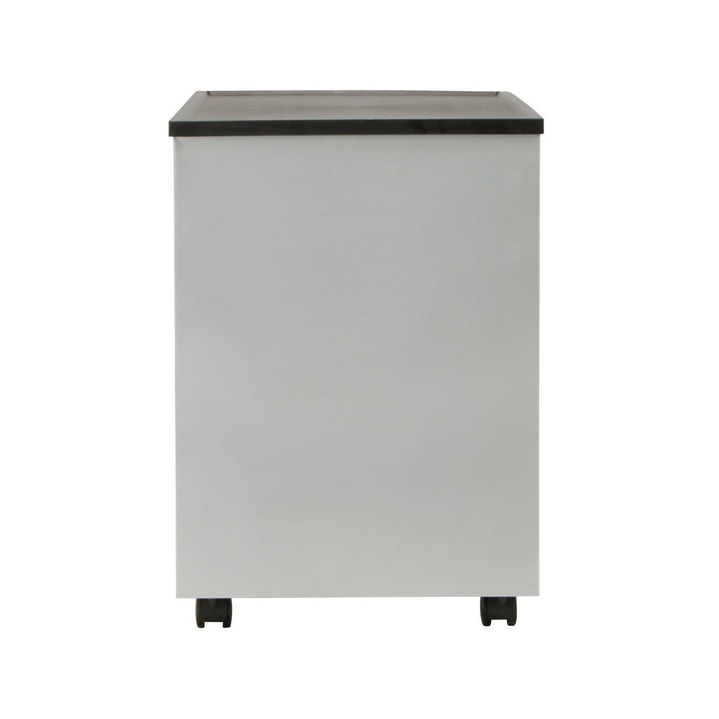3 Lockable Drawers Silver Mobile File Cabinet X637