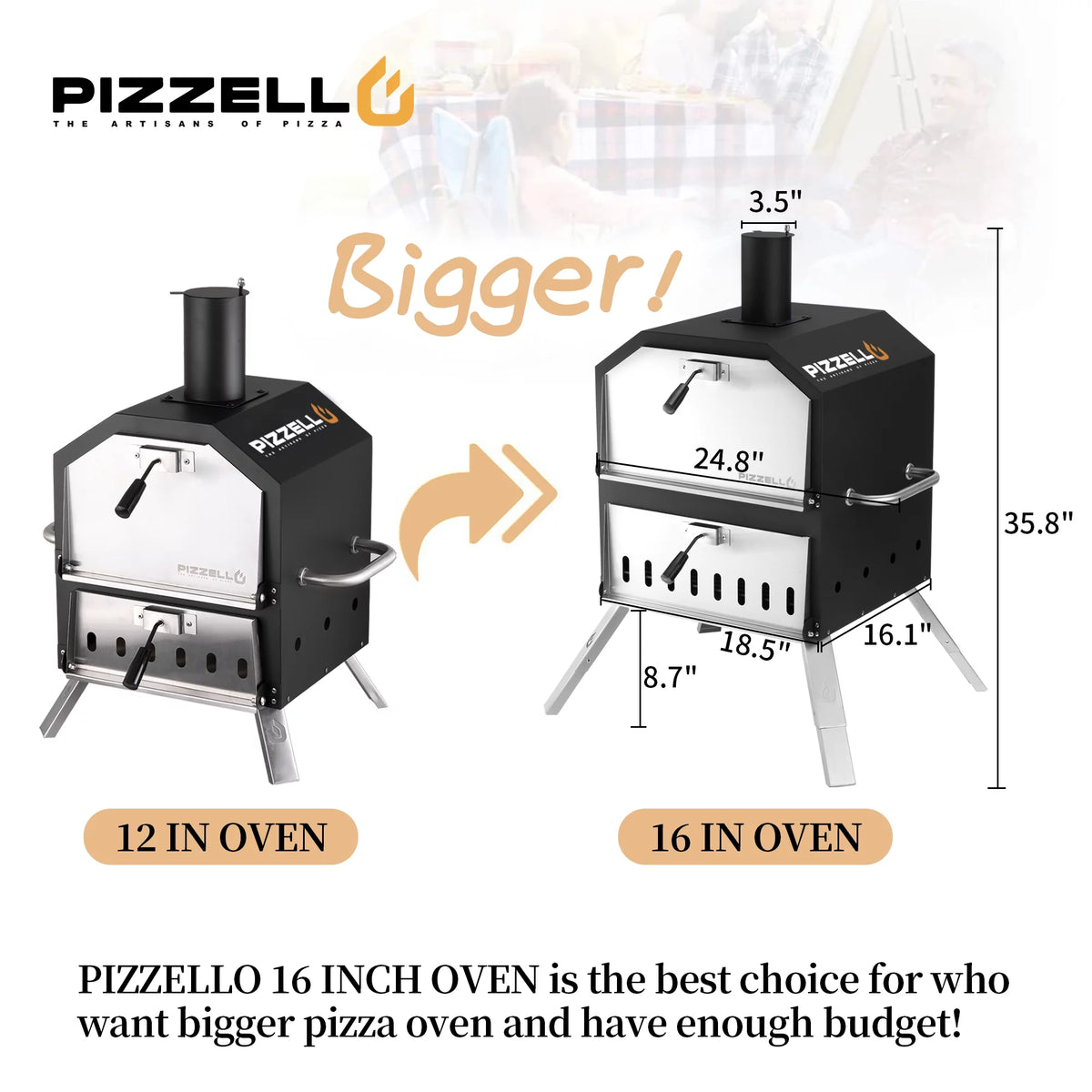 Outdoor Wood Burning Pizza Oven with Pizza Stone R3431