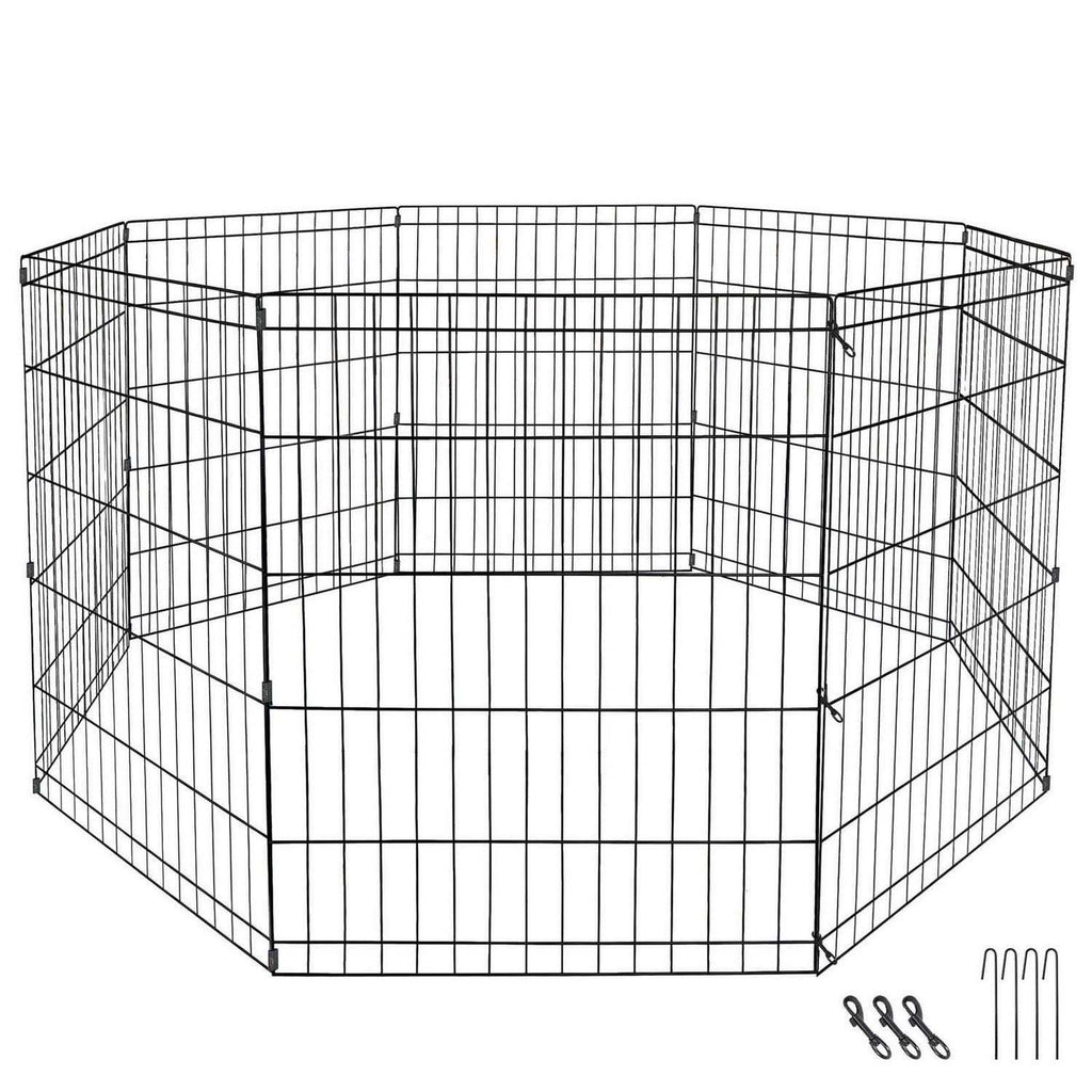 Foldable Dog Playpen 8 Panels O8904