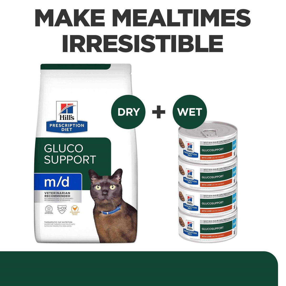 Glucose/Weight Management Cat Dry Food E2638