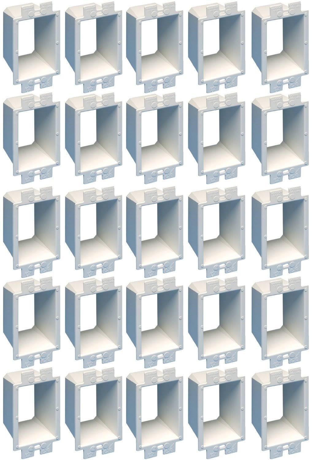 White 1-Gang 25-Pack Electrical Outlet Box Extender A282736