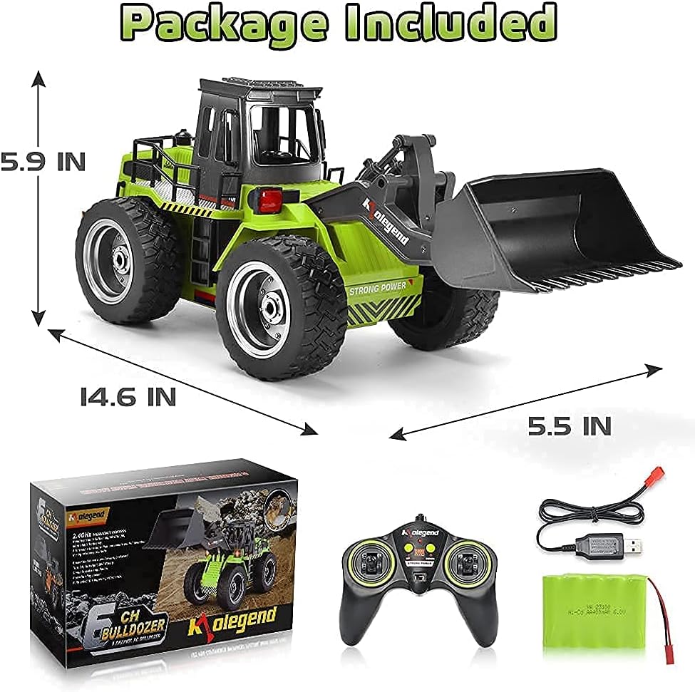 1/18 Scale RC Construction Metal Front Loader 4WD Truck with Rechargeable Battery K501