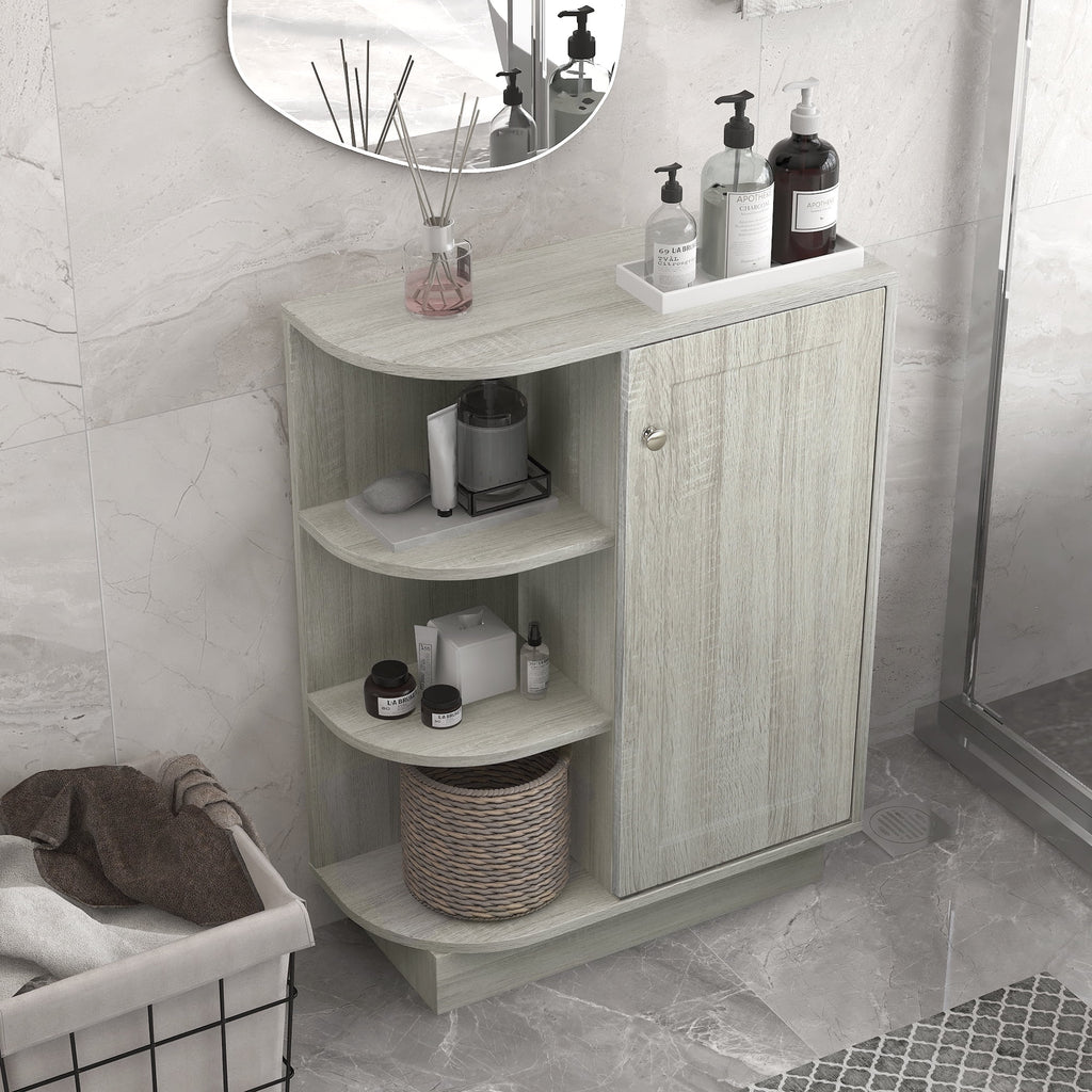Oak Open Style Shelf Cabinet with Adjustable Plates R2999