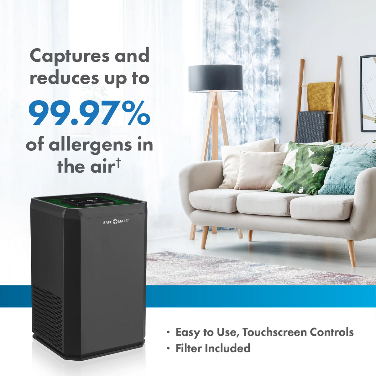 Black True H13 HEPA Air Purifier L7264