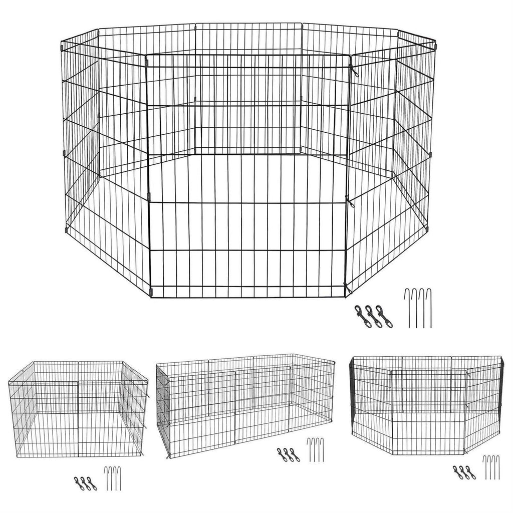 Foldable Dog Playpen 8 Panels O8904