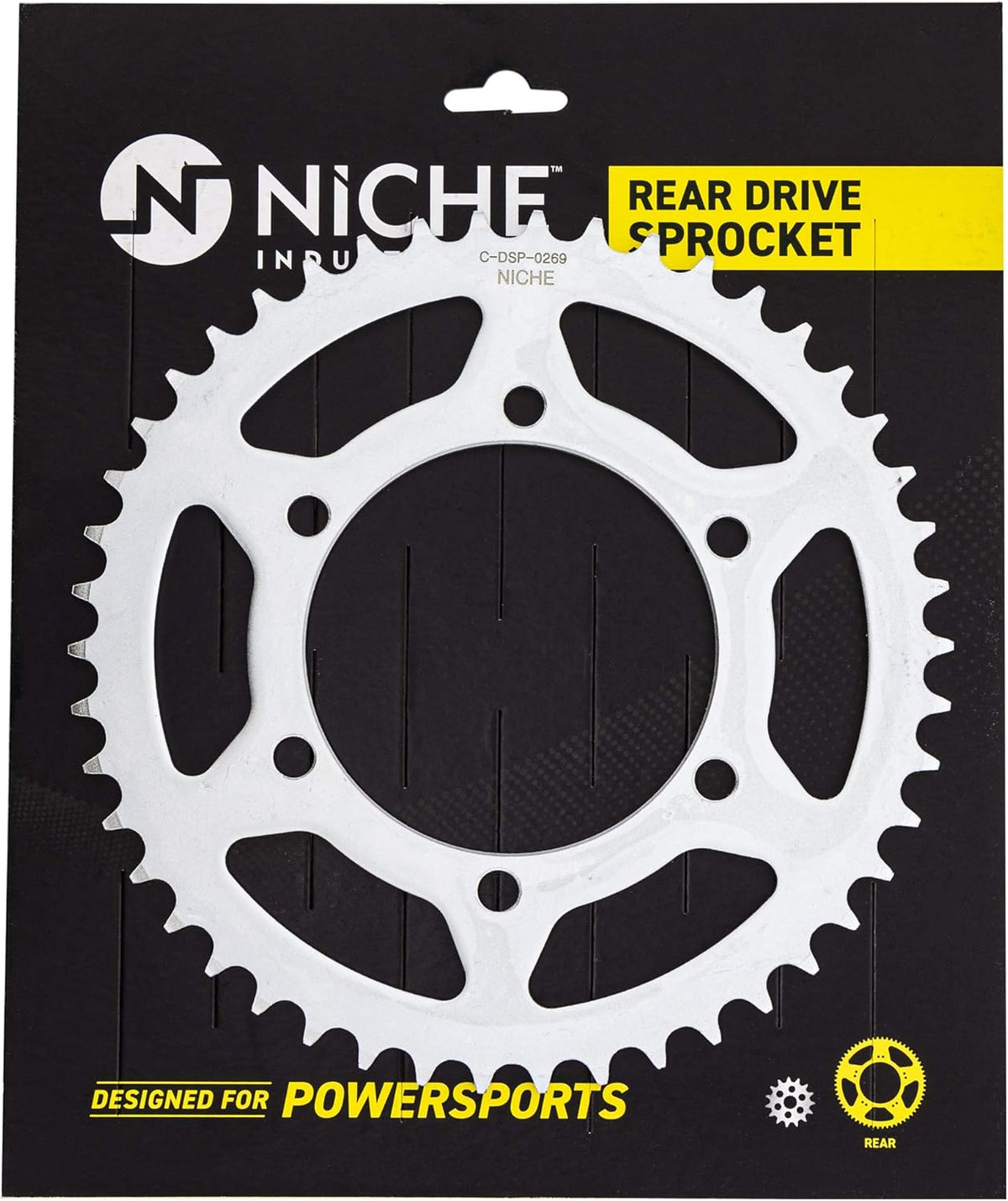 Drive Sprocket Chain Combo Front 16 Rear 46 Tooth 520NZ Standard 118 Link Pack of 2 H587