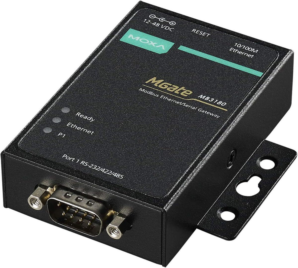 1 Port RS-232/422/485 Modbus TCP to Serial Gateway D3442