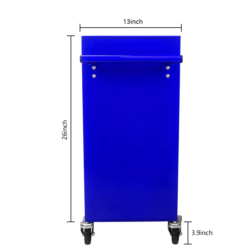 Orange Metal 4-Drawer Rolling Tool Cart Y54108