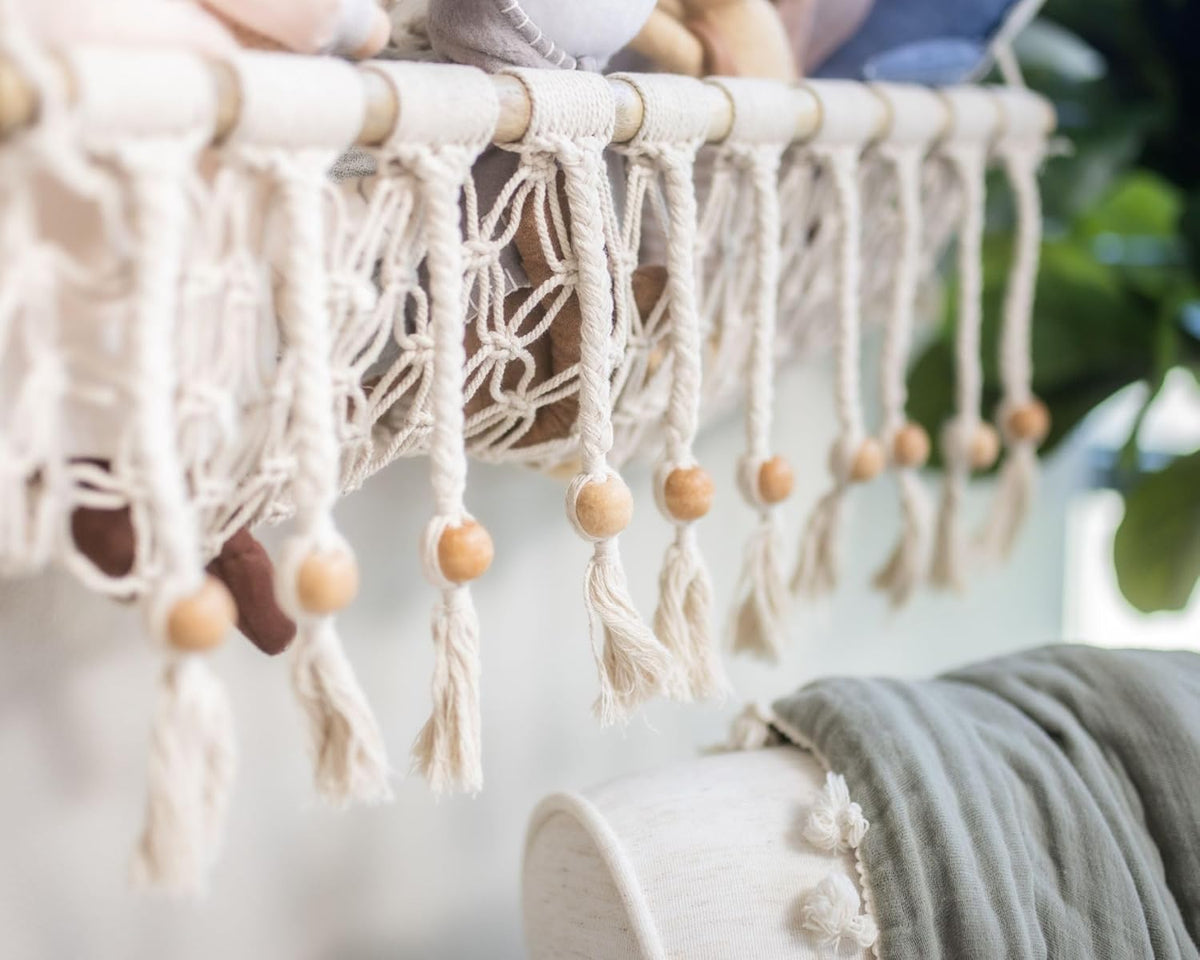 Macrame Hanging Storage Bin I428