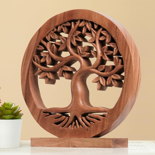 Solid Wood Tree of Life Sculpture H722