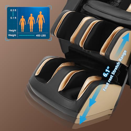 Full Body Extra Wide Seat Zero Gravity Massage Chair with Heating H1946