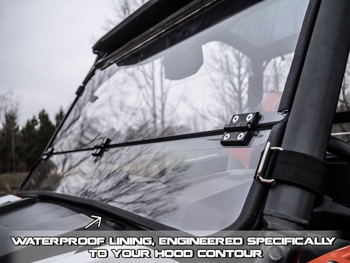 Heavy Duty Scratch Resistant Flip Down Windshield Z412