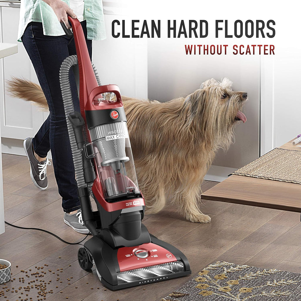 Red Upright Vacuum Cleaner with HEPA Media Filtration Q725