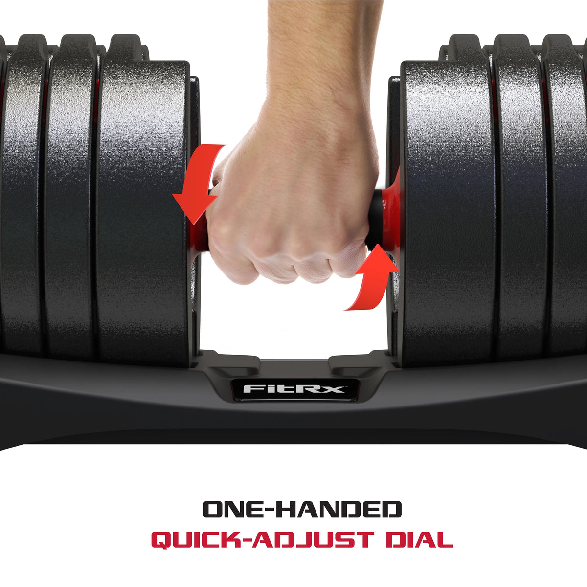 Adjustable Dumbbell 10-90 lbs Black Single A2301