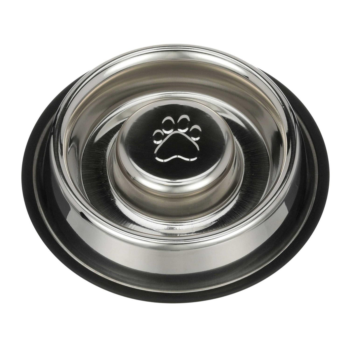 Stainless Steel Slow Feed Bowl Non-Tip & Non-Skid B800