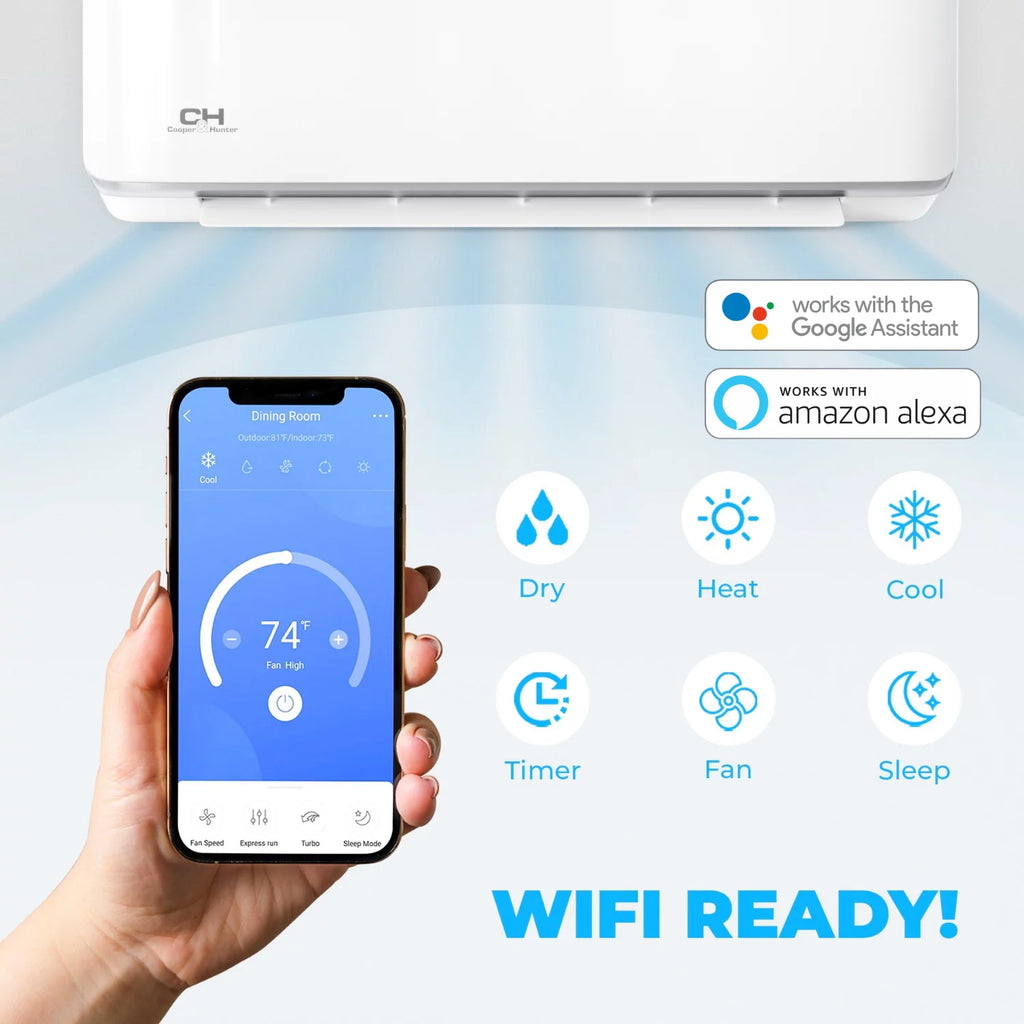 24000 BTU 230V Wall Mounted Mini Split Heat Pump Air Conditioner T237