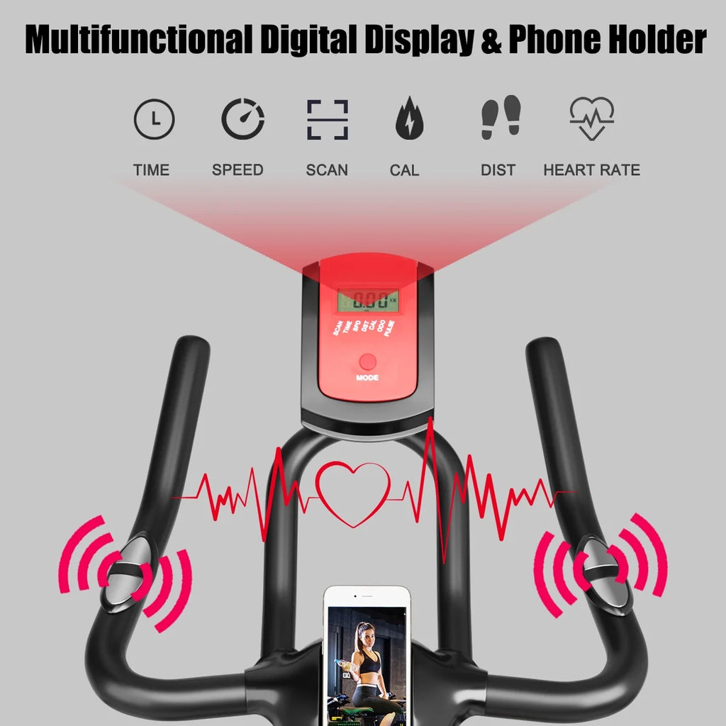 Indoor Cycling Bike with Heart Rate Monitor L30075