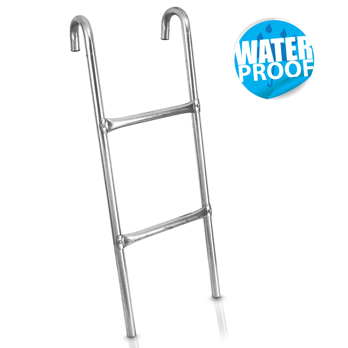 2 Step Galvanized Steel Trampoline Access Ladder F879443