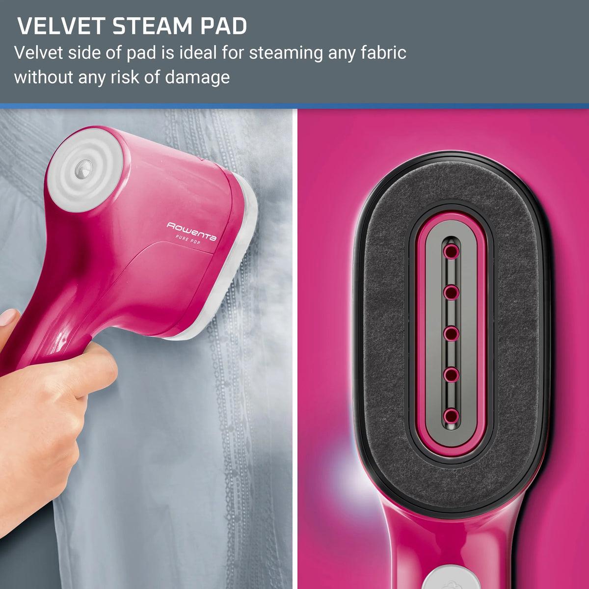 Handheld Garment Steamer Pink X13122