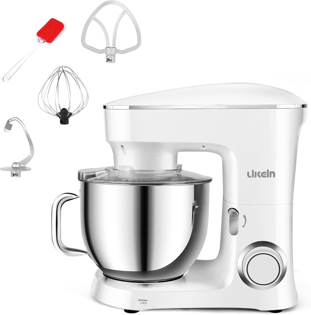 7.4QT 660W White Electric Stand Mixer A21378