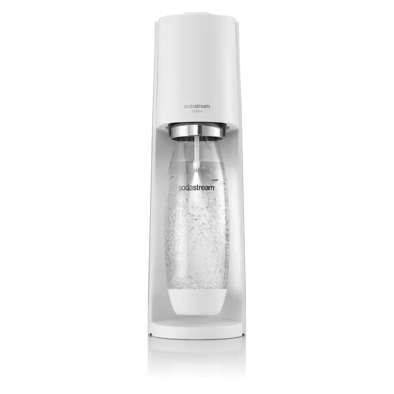 White Soda Machine and Sparkling Water Maker Kit P2030
