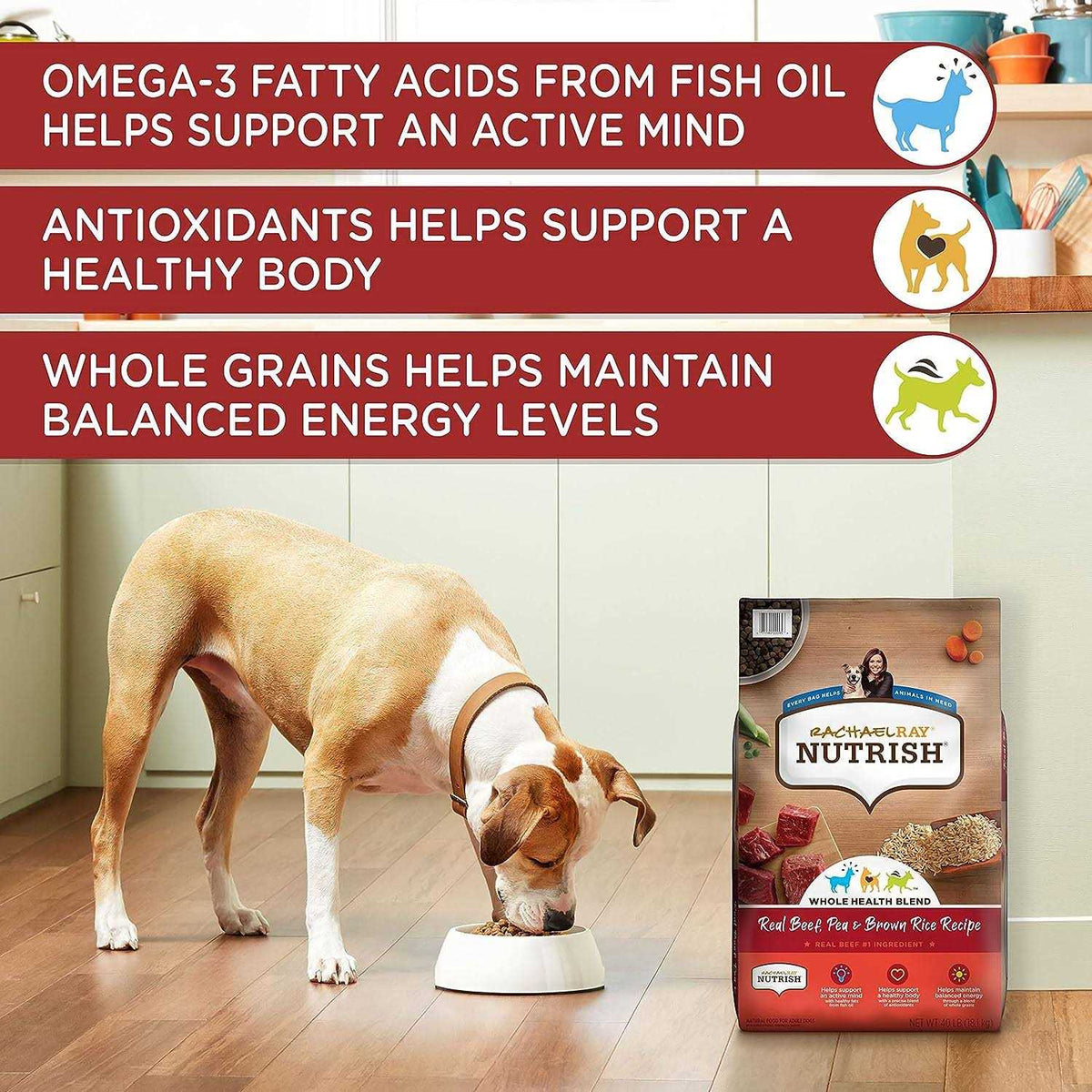 Real Beef Pea & Brown Rice Dry Dog Food W439517