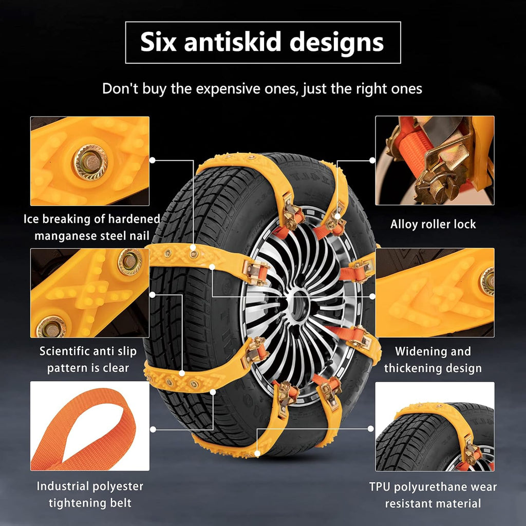Adjustable Snow Chains for Cars SUV Pickup P3003