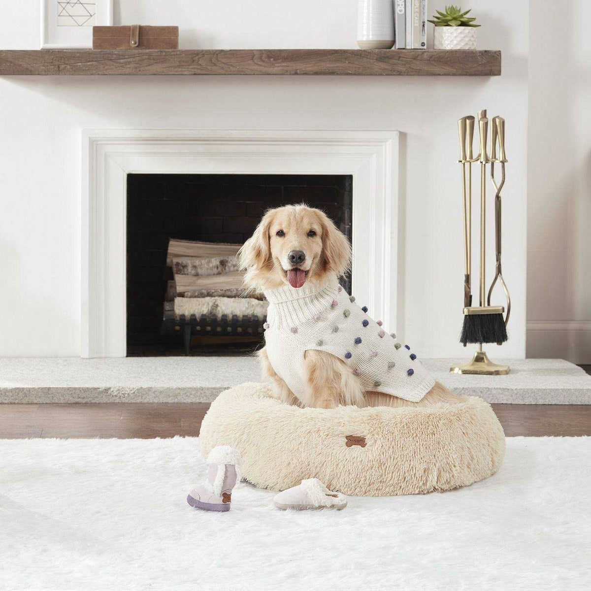 Faux Fur Pet Bed W58058